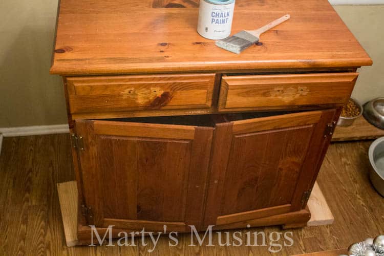 small kitchen buffet table