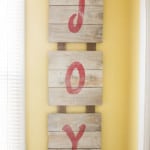 Fence Board Christmas Sign from Marty's Musings