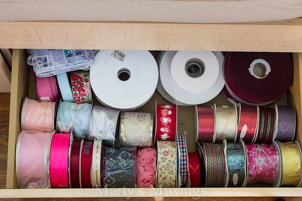 Ribbon Organization and Storage - Marty's Musings :: OrganizingMadeFun.com