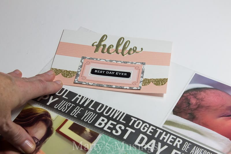 Using pocket pages and precut cards you can simplify your family memory keeping with these easy family scrapbook ideas using Jen Hadfield's Home+Made Kit.