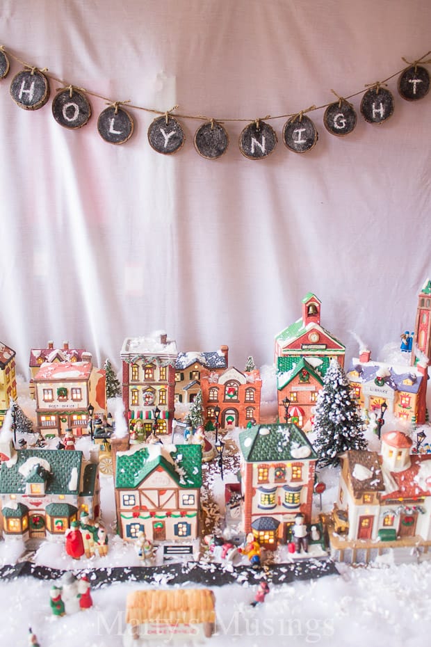 DIY Christmas Village Display Ideas - Marty's Musings
