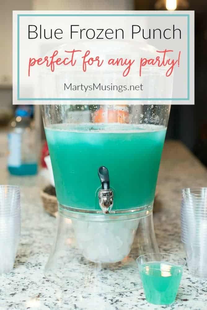 Easy Blue Frozen Punch: Only Three Ingredients!