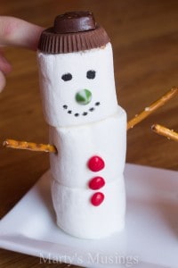 Marshmallow Snowman Craft - Marty's Musings