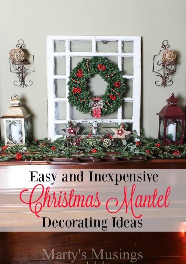 Christmas Mantel Decorating Ideas | Marty's Musings