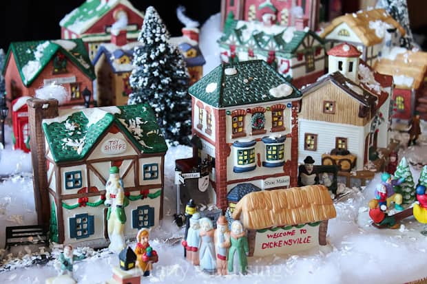 DIY Christmas Village Display Ideas - Marty's Musings