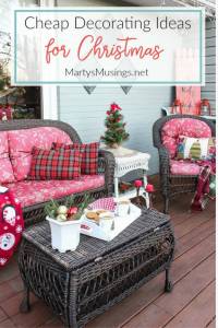 Inexpensive Deck Decorating Ideas for Christmas | Marty's Musings