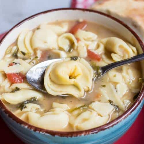 Crock Pot Cheese Tortellini Soup - Marty's Musings