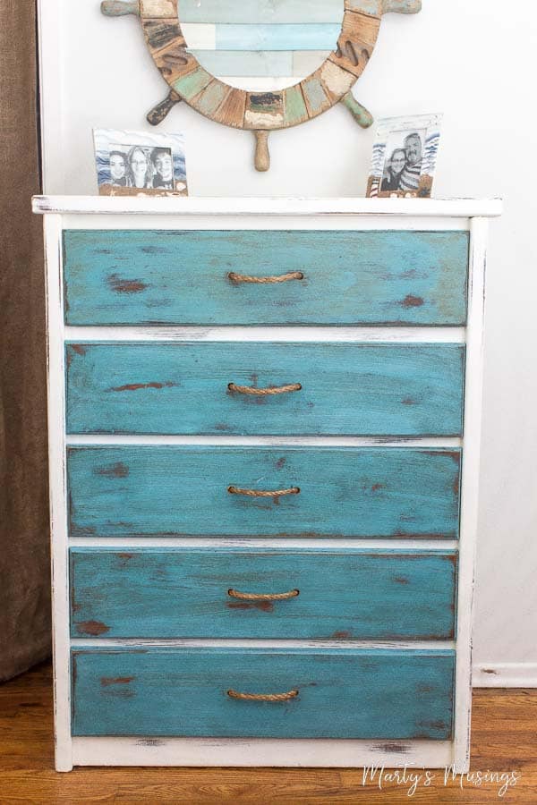 distressing furniture with chalk paint