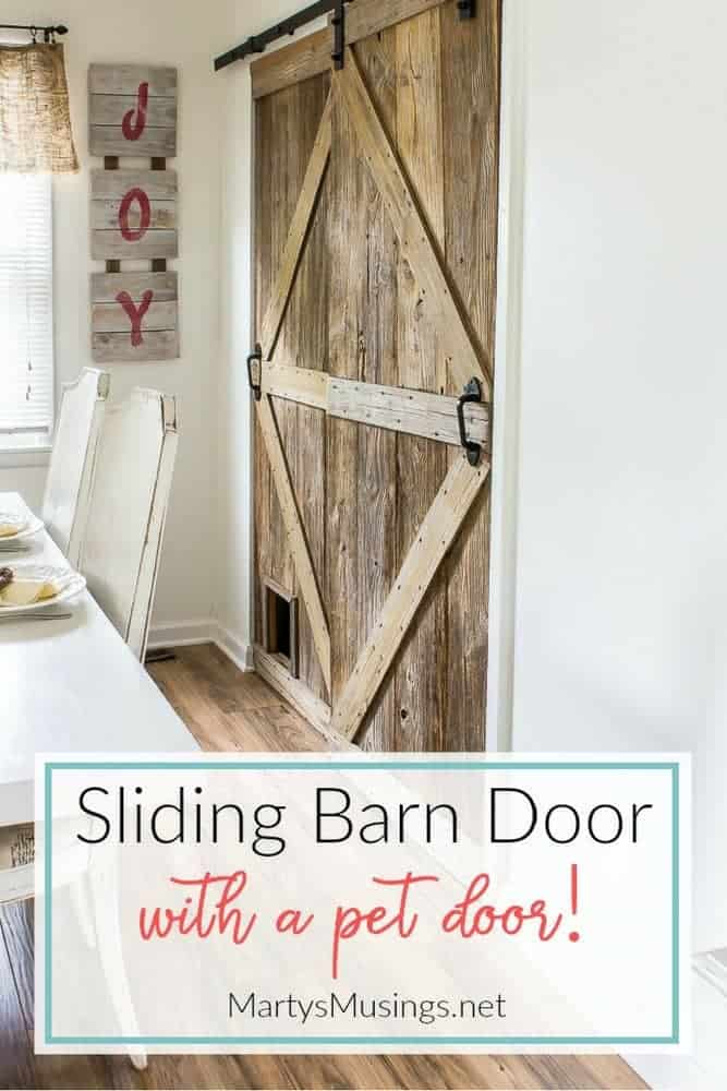 How To Build A Sliding Barn Door With A Pet Door