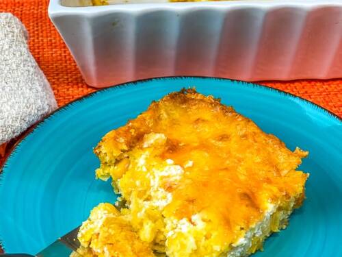 Jiffy Corn Casserole with Cheese - Marty's Musings